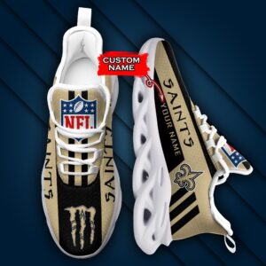 NFL New Orleans Saints Max Soul Sneaker Custom Name 40M12