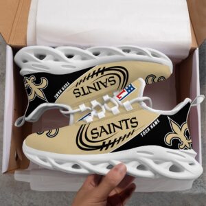 NFL New Orleans Saints Max Soul Sneaker Custom Name Ver 2