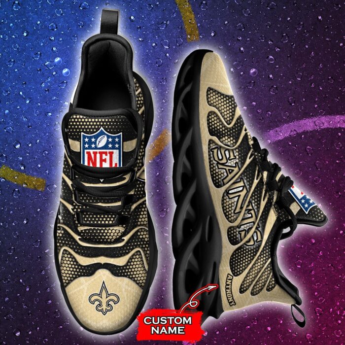NFL New Orleans Saints Max Soul Sneaker Custom Name Ver 6