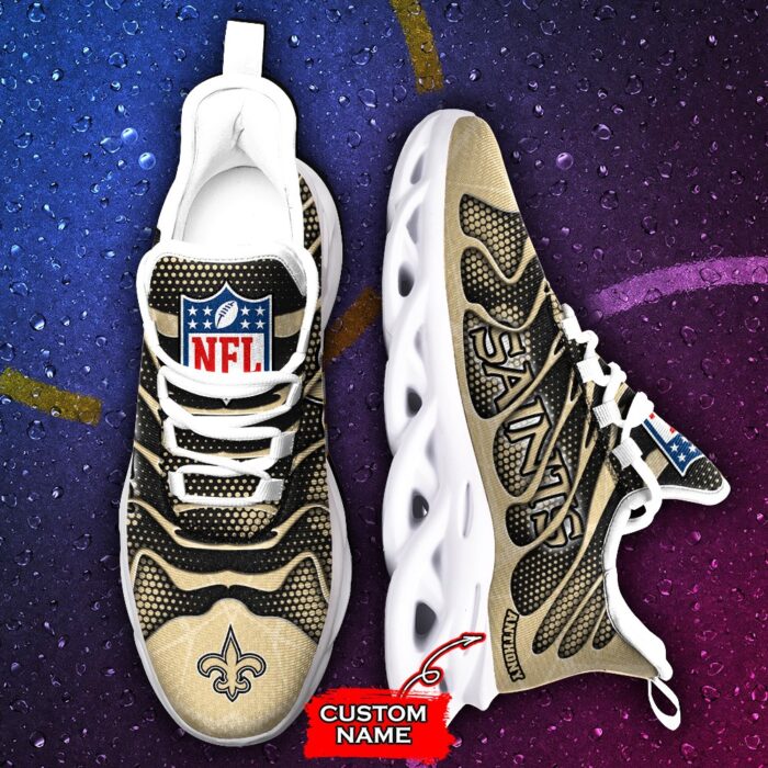 NFL New Orleans Saints Max Soul Sneaker Custom Name Ver 6