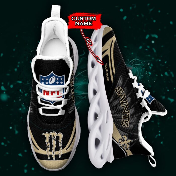 NFL New Orleans Saints Max Soul Sneaker Custom Name Ver 8