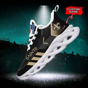 NFL New Orleans Saints Max Soul Sneaker Monster Custom Name 43M12