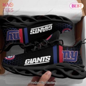 NFL New York Giants Black Color Max Soul Shoes