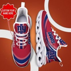 NFL New York Giants Custom Name Red Max Soul Shoes