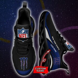 NFL New York Giants Max Soul Sneaker Monster Custom Name Style 2