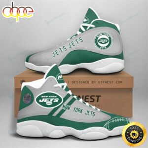 NFL New York Jets Green Grey Air Jordan 13 Shoes