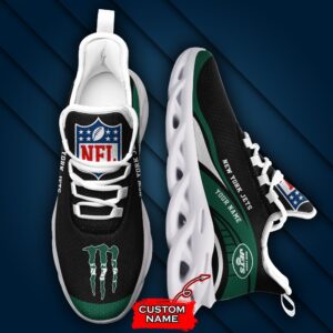 NFL New York Jets Max Soul Sneaker Monster Custom Name Style 2