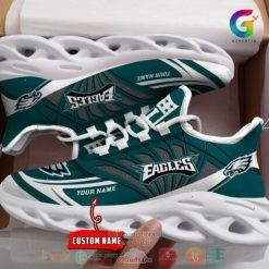NFL Philadelphia Eagles Custom Name Green Max Soul Shoes