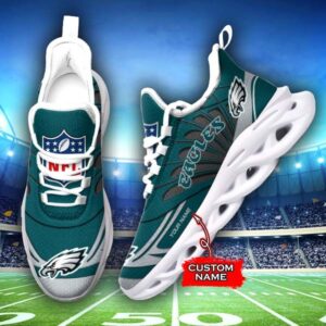 NFL Philadelphia Eagles Max Soul Sneaker Custom Name 62M12