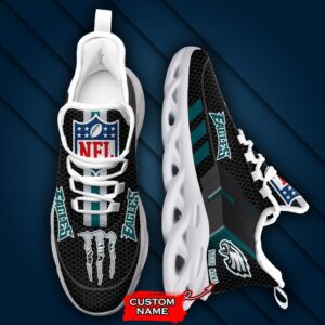 NFL Philadelphia Eagles Max Soul Sneaker Monster Custom Name 43M12