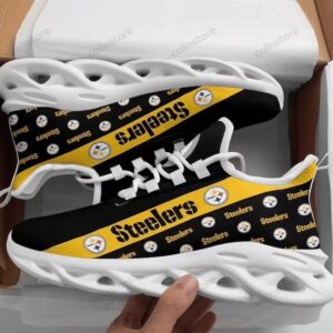 NFL Pittsburgh Steelers Black Golden Max Soul Shoes