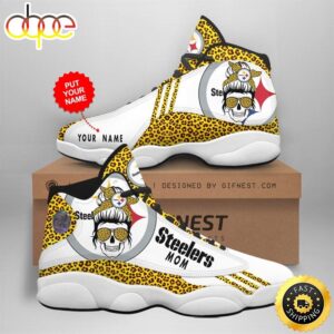 NFL Pittsburgh Steelers Custom Name Air Jordan 13 Shoes V5
