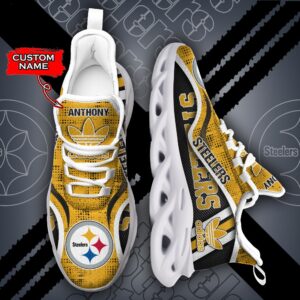 NFL Pittsburgh Steelers Max Soul Sneaker Adidas Custom Name 35M12