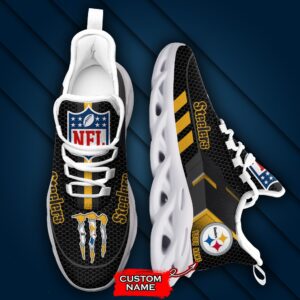 NFL Pittsburgh Steelers Max Soul Sneaker Custom Name 43M1