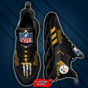 NFL Pittsburgh Steelers Max Soul Sneaker Custom Name 43M1