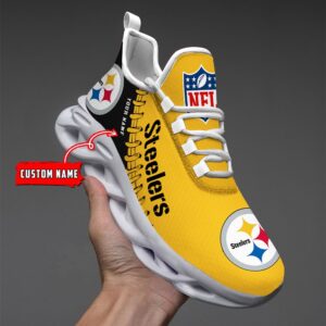 NFL Pittsburgh Steelers Max Soul Sneaker Custom Name Ver 1