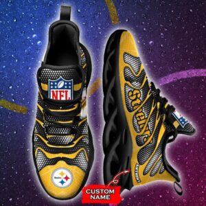 NFL Pittsburgh Steelers Max Soul Sneaker Custom Name Ver 5