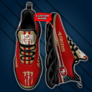 NFL San Francisco 49ers Max Soul Sneaker Custom Name Pod 42 M1RTT
