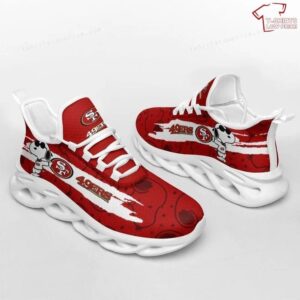 NFL San Francisco 49ers Red Snoopy Edition Max Soul Sneakers Running Shoes