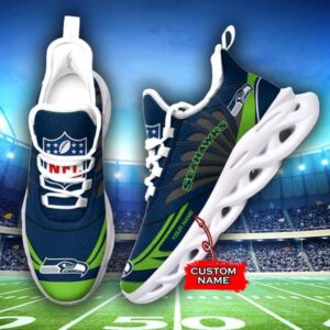 NFL Seattle Seahawks Max Soul Sneaker Custom Name 62M12