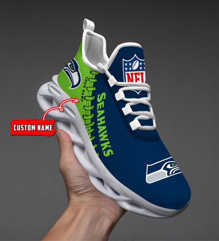 NFL Seattle Seahawks Max Soul Sneaker Custom Name Ver 1