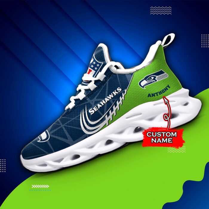 NFL Seattle Seahawks Max Soul Sneaker Custom Name Ver 3