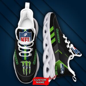 NFL Seattle Seahawks Max Soul Sneaker Monster Custom Name 43M12