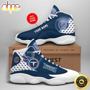 NFL Tennessee Titans Custom Name Air Jordan 13 Shoes V1