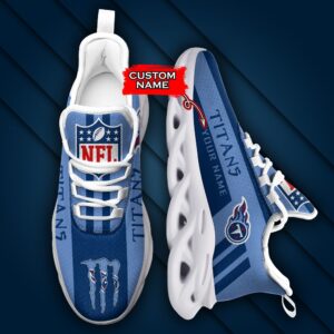 NFL Tennessee Titans Max Soul Sneaker Custom Name 40M12