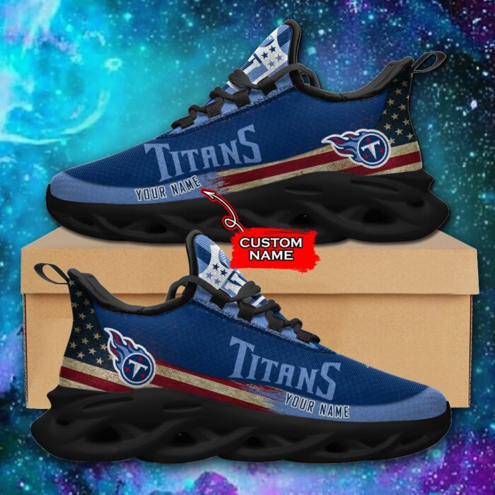 NFL Tennessee Titans Max Soul Sneaker Custom Name Pod 42 M1RTT