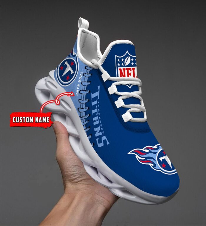 NFL Tennessee Titans Max Soul Sneaker Custom Name Ver 1