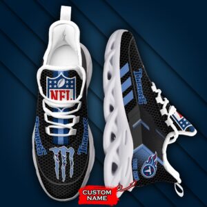 NFL Tennessee Titans Max Soul Sneaker Monster Custom Name 43M12