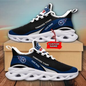 NFL Tennessee Titans Max Soul Sneaker Monster Custom Name Style 2