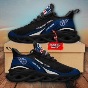 NFL Tennessee Titans Max Soul Sneaker Monster Custom Name Style 2