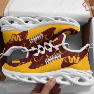 NFL Washington Commanders Yellow Brown Special Edition Max Soul Sneakers Running Shoes