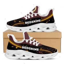 NFL Washington Redskins Brown Black Design Max Soul Shoes