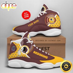 NFL Washington Redskins Custom Name Air Jordan 13 Shoes V2