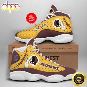 NFL Washington Redskins Custom Name Air Jordan 13 Shoes V4