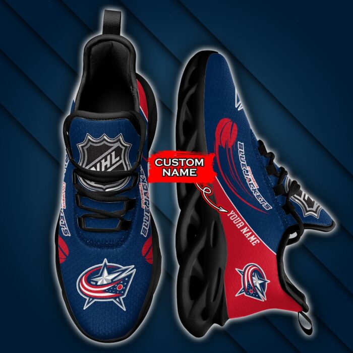 NHL Columbus Blue Jackets Max Soul Sneaker Custom Name Ver 2