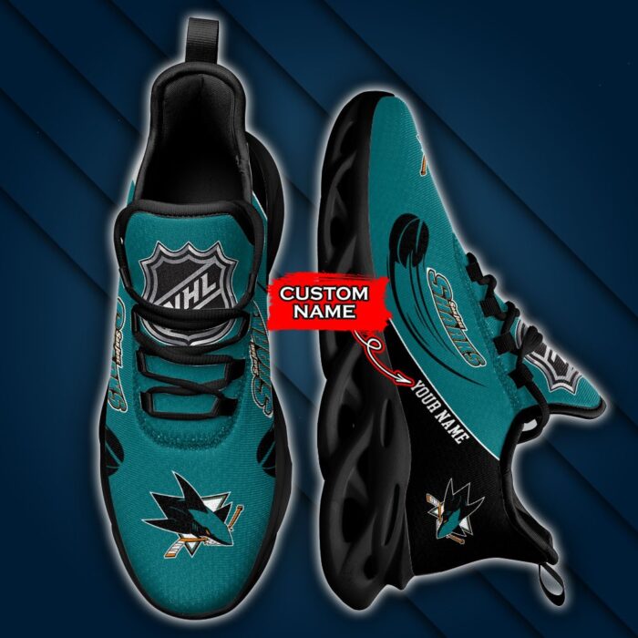 NHL San Jose Sharks Max Soul Sneaker Custom Name Ver 2