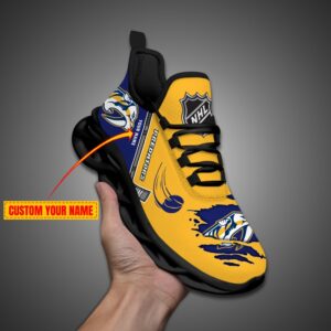 Nashville Predators Personalized NHL Max Soul Shoes Ver 2
