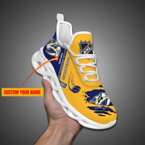 Nashville Predators Personalized NHL Max Soul Shoes Ver 2