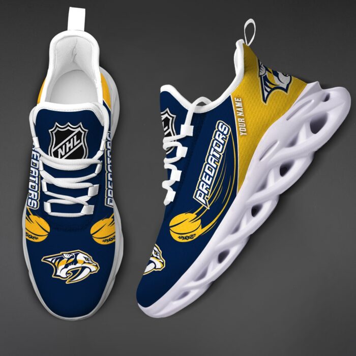 Nashville Predators Personalized NHL New Max Soul Shoes