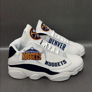 Nba Denver Nuggets Basketball Team Air Jordan 13 Sneaker Shoes