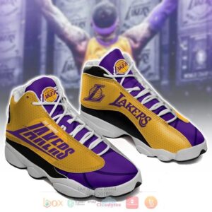 Nba Los Angeles Lakers Champions Air Jordan 13 Shoes