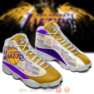 Nba Los Angeles Lakers Logos Air Jordan 13 Shoes