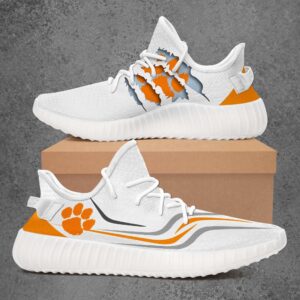 Ncaa Clemson Tigers Football Design Runnging Like Yeezy Boost Shoes Top Branding Trends Limited Edition Eachstep Gift For Fans