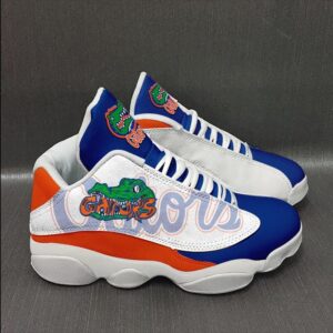 Ncaa Florida Gators White Air Jordan 13 Sneaker Shoes