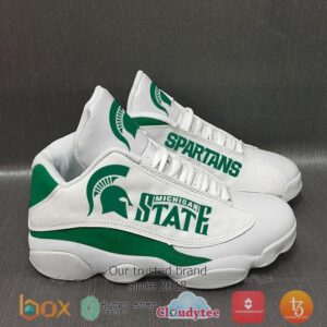 Ncaa Michigan State Spartans Air Jordan 13 Sneakers Shoes