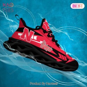 Nebraska Cornhuskers NCAA Black Mix Red Max Soul Shoes
